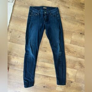 MOTHER dark wash skinny jeans